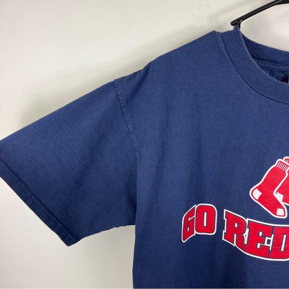 Vintage Y2Ks Boston Red Sox T Shirt Adult Size L MLB Go Red Sox Y2ks CSA - Picture 4 of 9